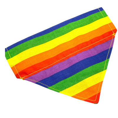 Rainbow Pride Slip-on Pet Bandana