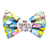 Mum powered by love Badge Bow®