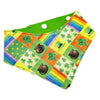 St Patrick's bandana. Colourful print. Rainbows, Pots of gold, clovers. 