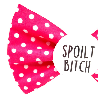 Spoilt Bitch Badge Bow®