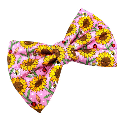 Sun to my flower Pet Bow Tie
