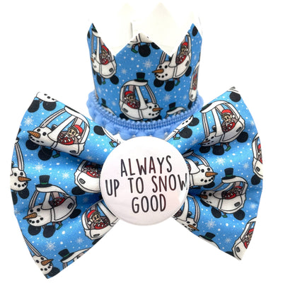 Always up to snow good Badge Bow® And Crown Set