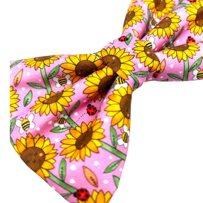 Sun to my flower Pet Bow Tie