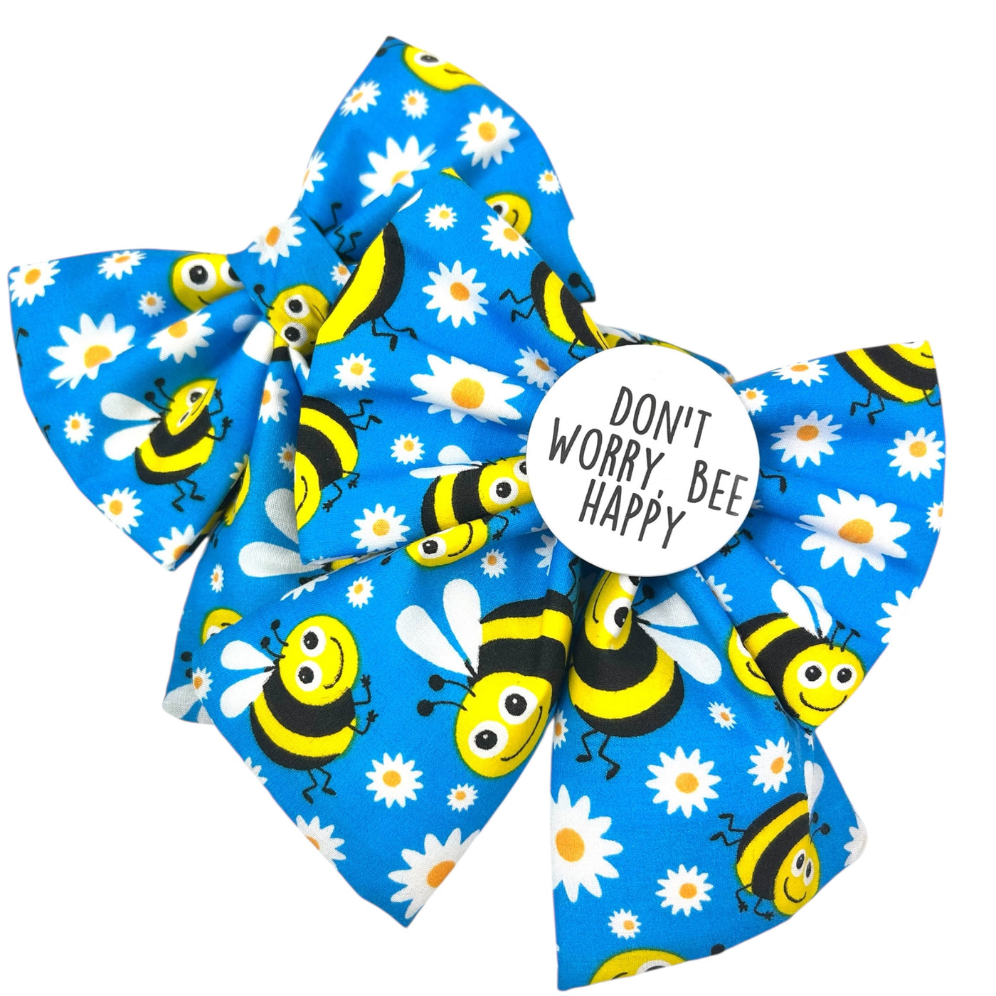 Bee Happy Sailor Bow (Badge optional)
