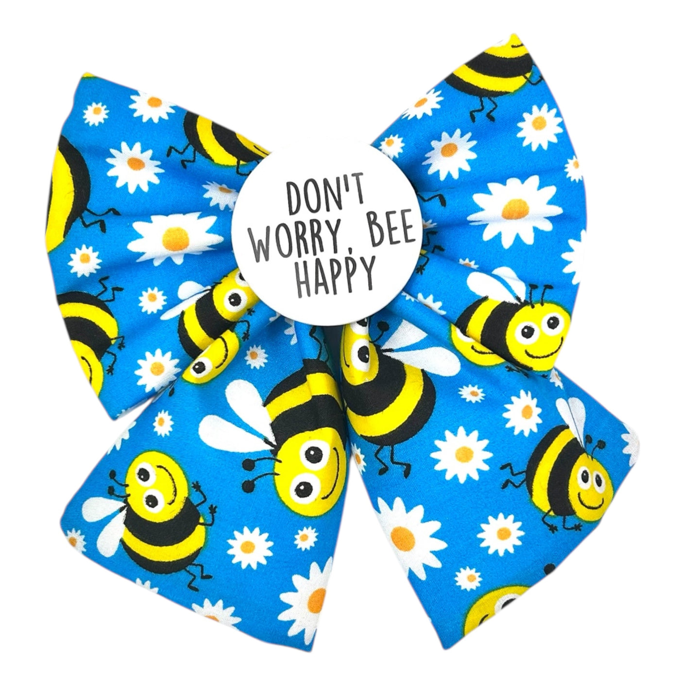 Bee Happy Sailor Bow (Badge optional)
