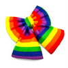 Rainbow Pride sailor bow for dogs. 