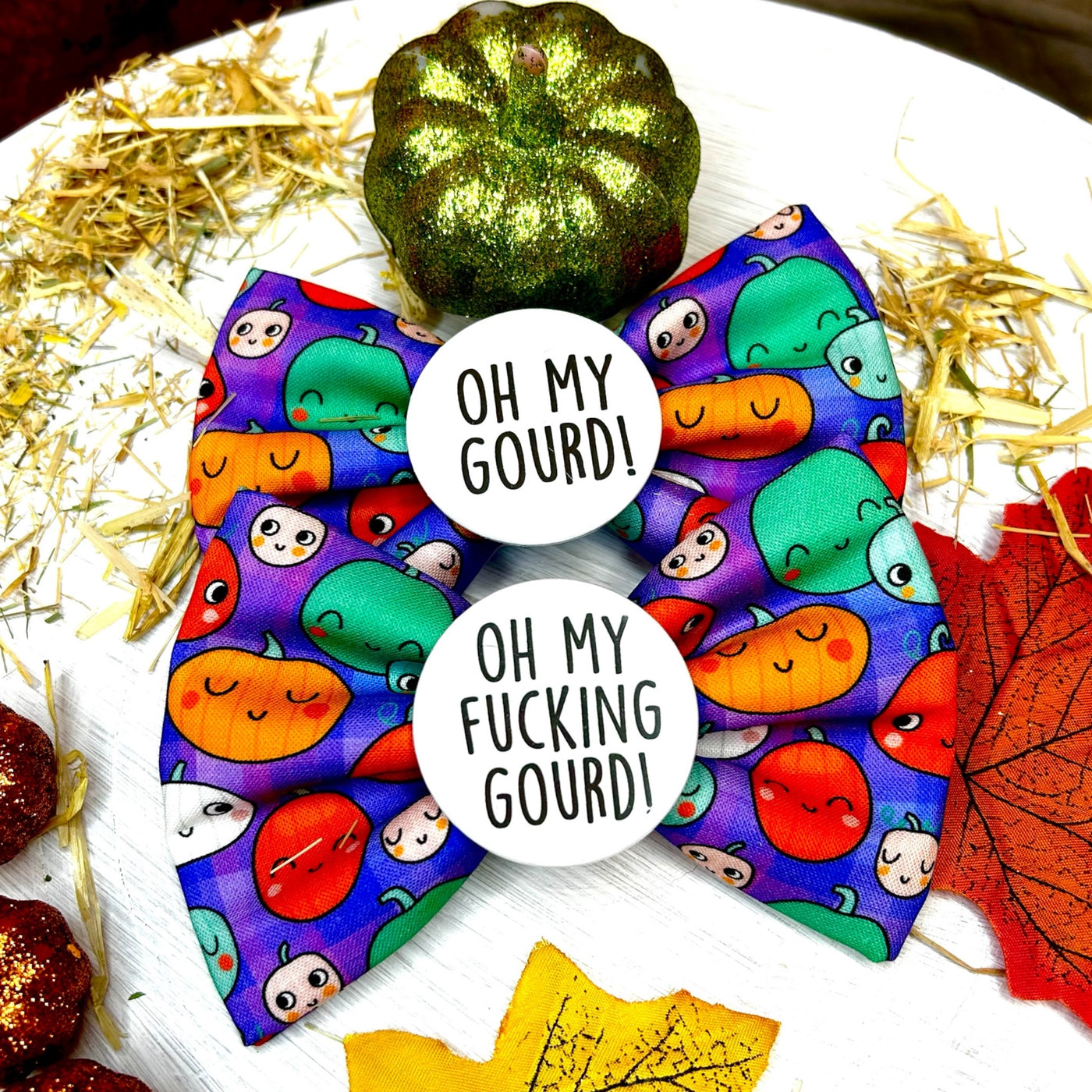 Oh my Gourd Badge Bow®
