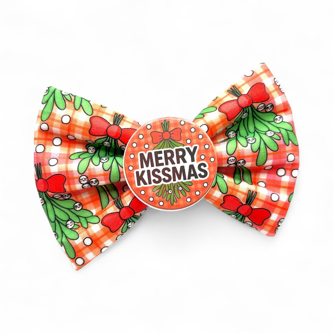 Merry Kissmas Badge Bow®