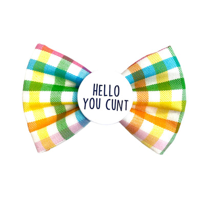 Hello, you Cunt Badge Bow®