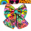 Sassy Dinosaur Sailor Bow for dogs | Survival Mode (Optional Badge)