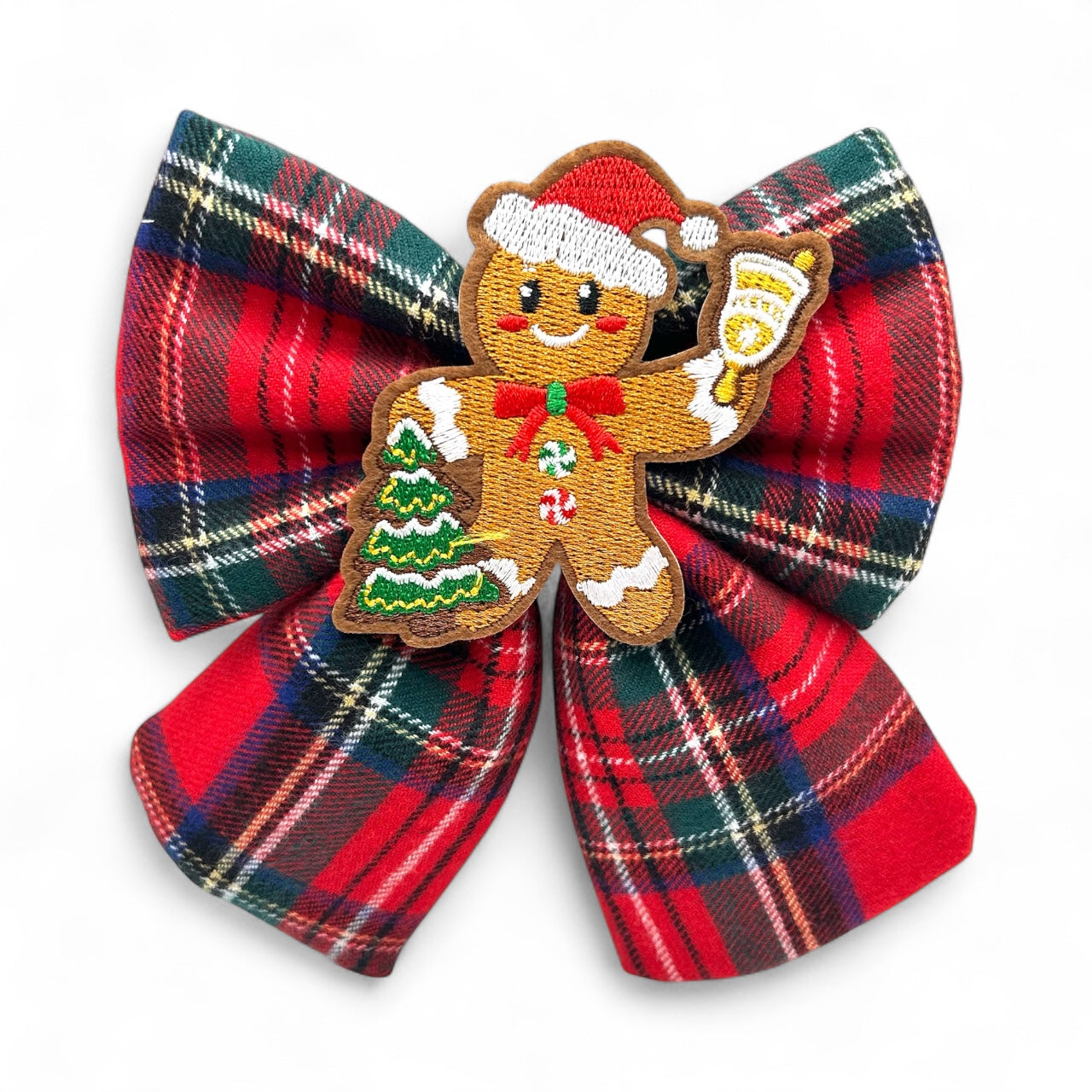 Tartan Gingerbread Sailor Bow
