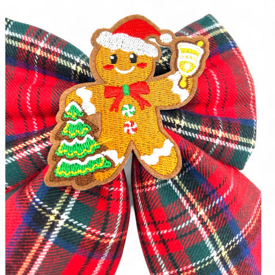 Tartan Gingerbread Sailor Bow