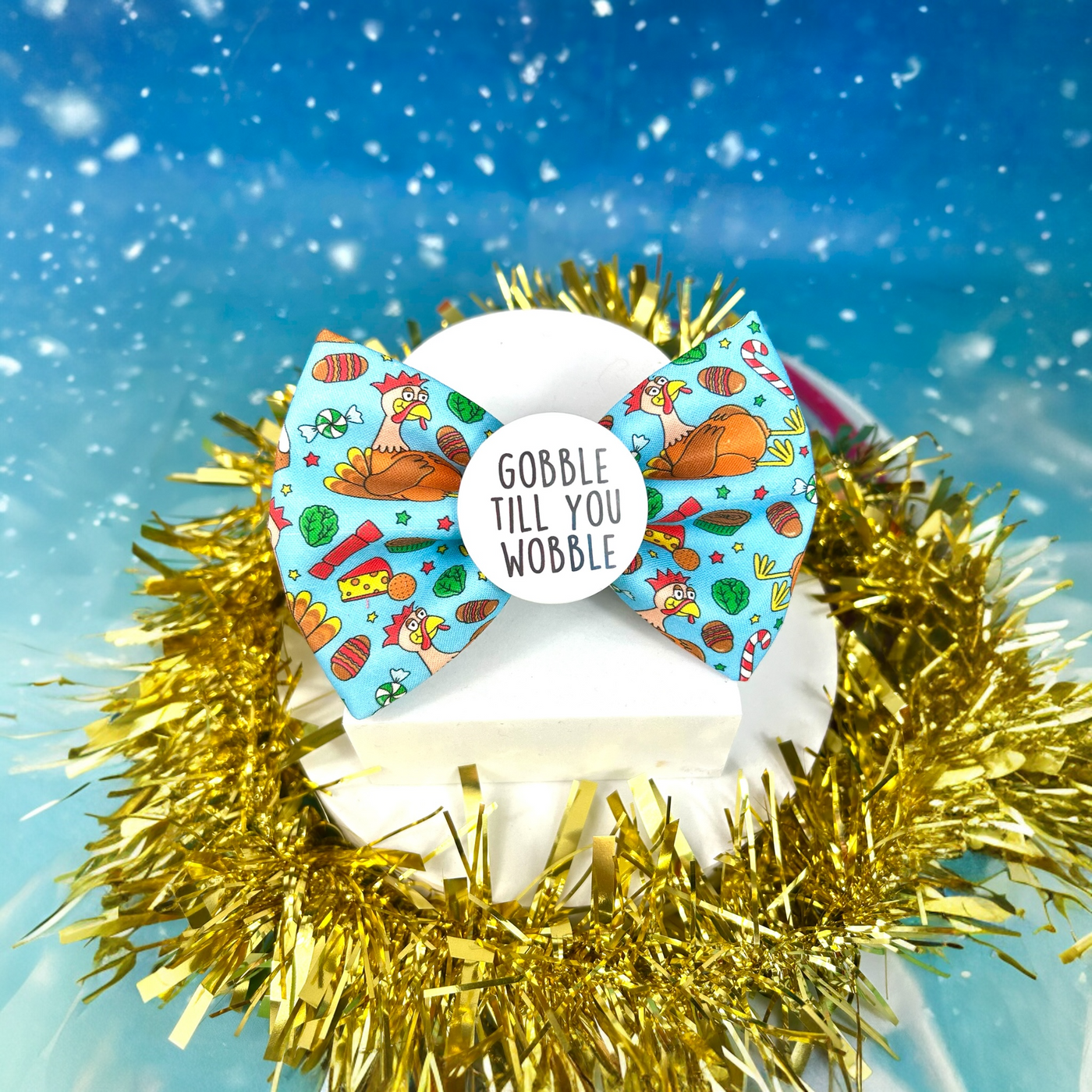 Gobble till you wobble Badge Bow®