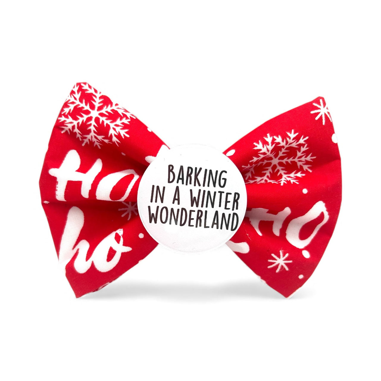 Barking in a Winter Wonderland Badge Bow®