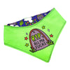 Purple sweary reversible dog Bandana | RIP all my fucks