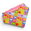 Colourful pet bandana. Multi colour Hearts. 