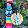 "I'm kind of a big deal" resin dig tag clipped on to a matching dog lead. Colourful, funny and made in the UK dog accessory 