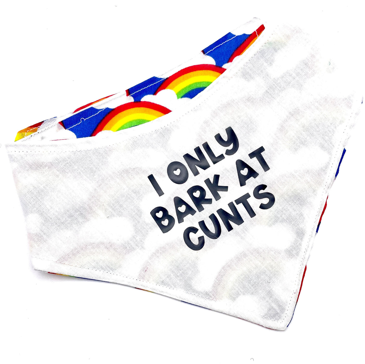 I only bark at cunts Adjustable Bandana