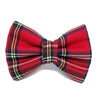 Steward Red Tartan Pet Bow Tie