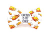 Feed me chicken Badge Bow®