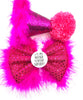 Mother Fluffin' Birthday hat and Badge Bow® Fluffy Set - Pink