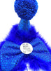 Mother Fucking Birthday hat and Badge Bow® Fluffy Set - Blue