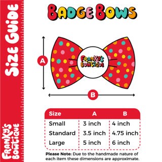 Gay Pride Rainbow Badge Bow® Fluffy