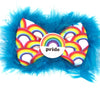 Gay Pride Rainbow Badge Bow® Fluffy
