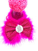 Mother Fucking Birthday hat and Badge Bow® Fluffy Set - Pink